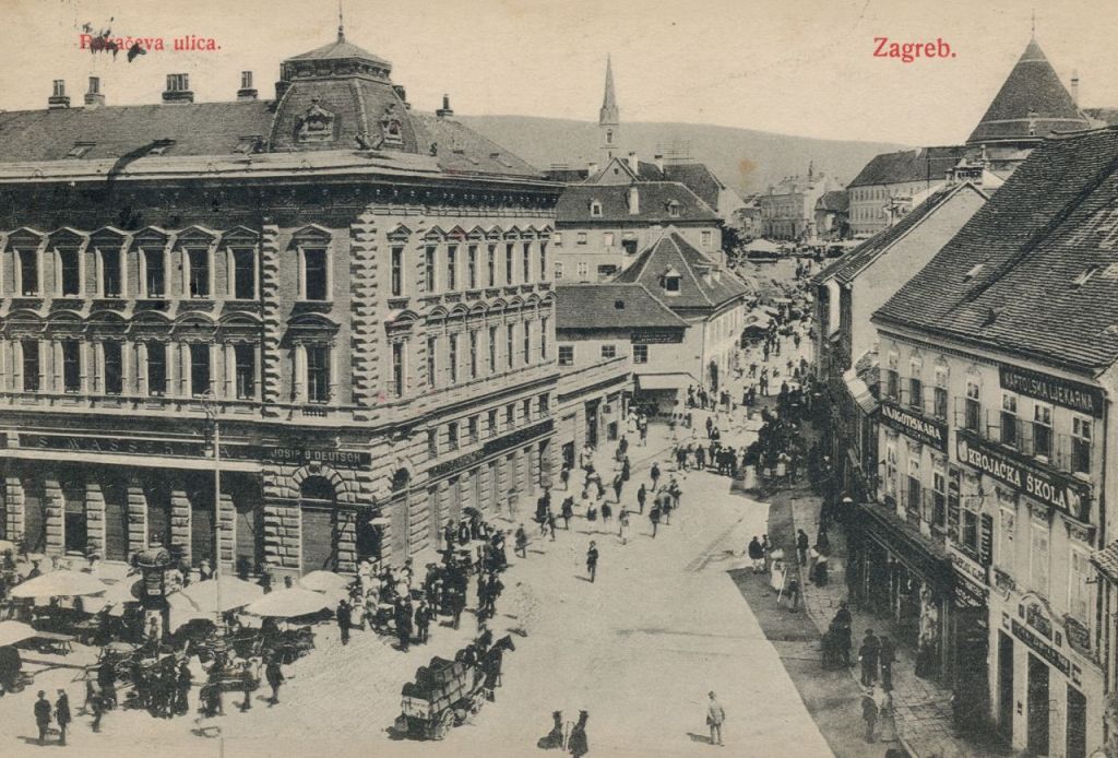 Bakačeva ulica oko 1910. godine A